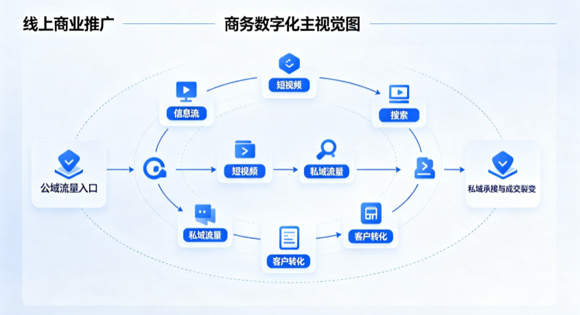 周村区线上商业推广怎么做？全域流量闭环搭建与低成本转化实战指南